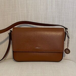DKNY Brown Crossbody Leather Bag
